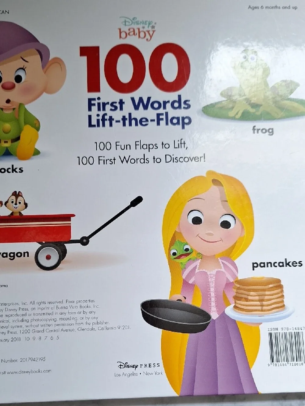 Disney Baby 100 First Words Lift-the-Flap - Red, Blue, Yellow, Green, Orange